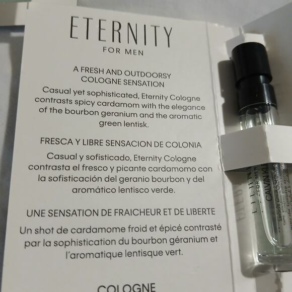 Eternity for Men Calvin Klein (Set of 6) Cologne .04 fl oz samples NEW - Picture 5 of 6